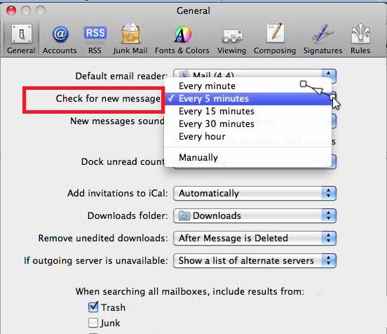 gmail settings smtp for mac